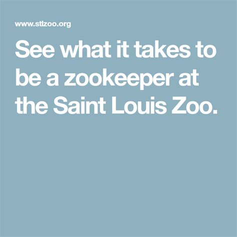 Saint Louis Zoo Jobs & Careers .